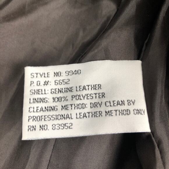 Margaret Godfrey Brown Leather Jacket Small - Picture 8 of 10